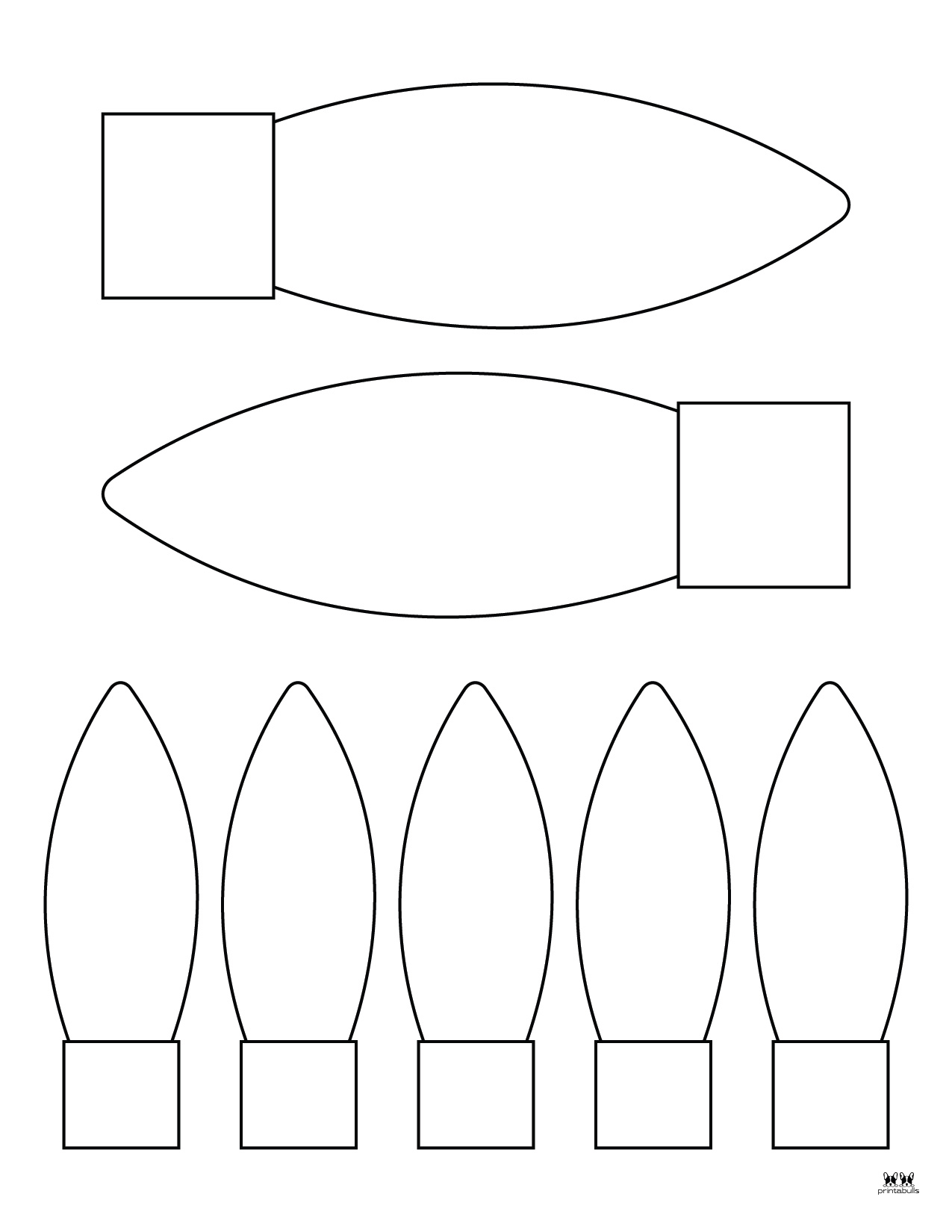 Christmas Light Templates 25 FREE Printable Pages PrintaBulk