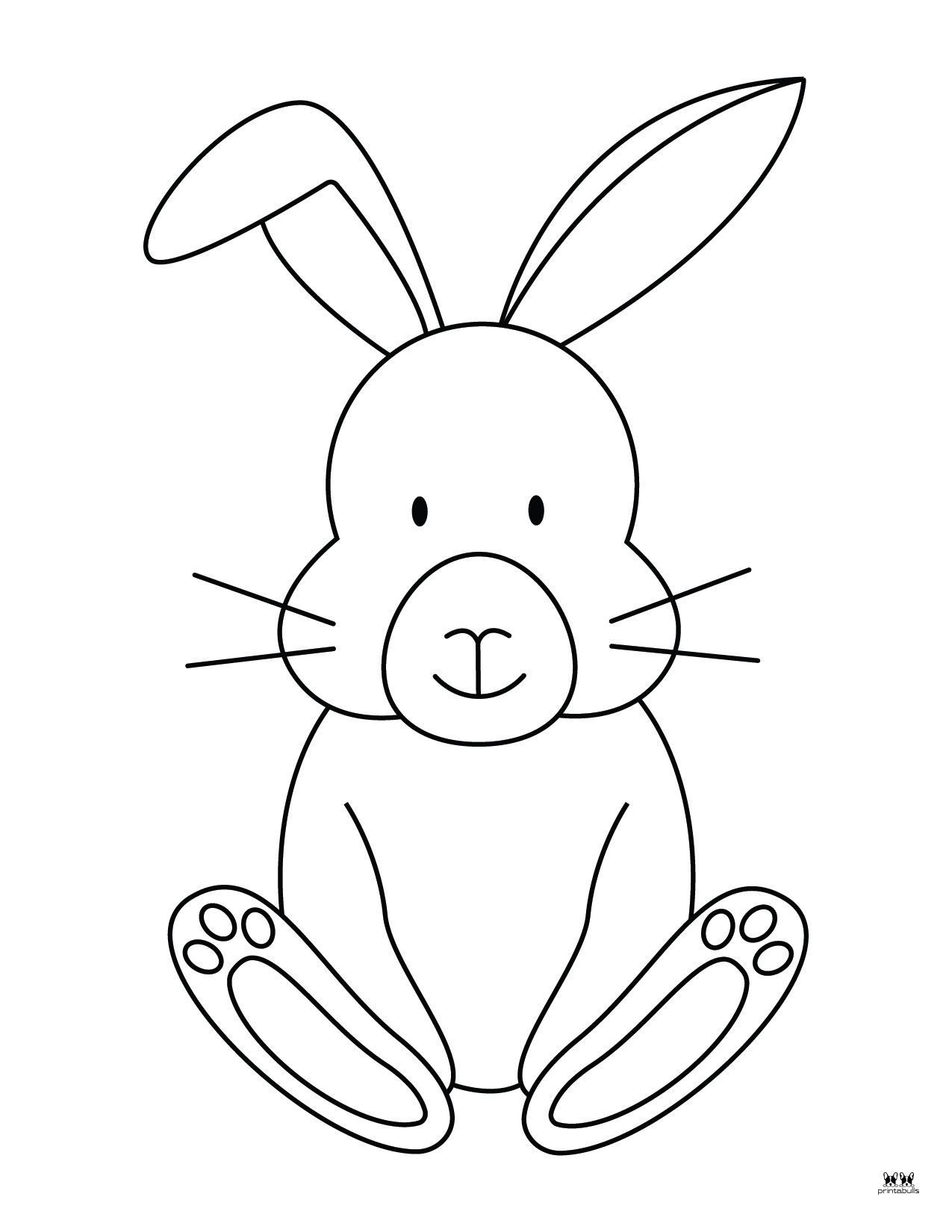 Easter Bunny Templates Outlines Free Pages Printabulls