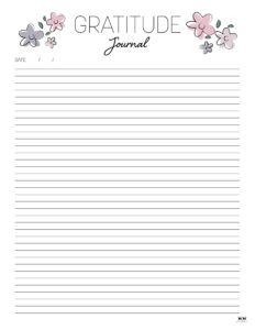 Gratitude Journal Templates Free Printables Printabulk