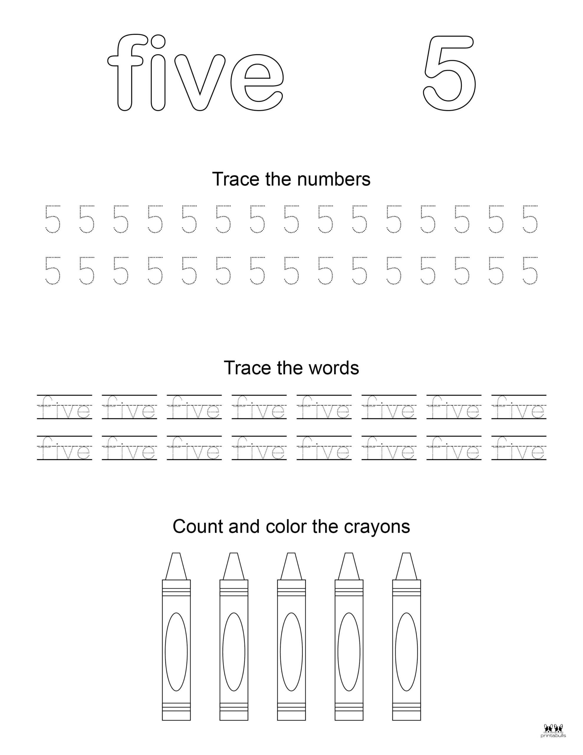 Number Tracing Worksheets Free Pages Printabulk