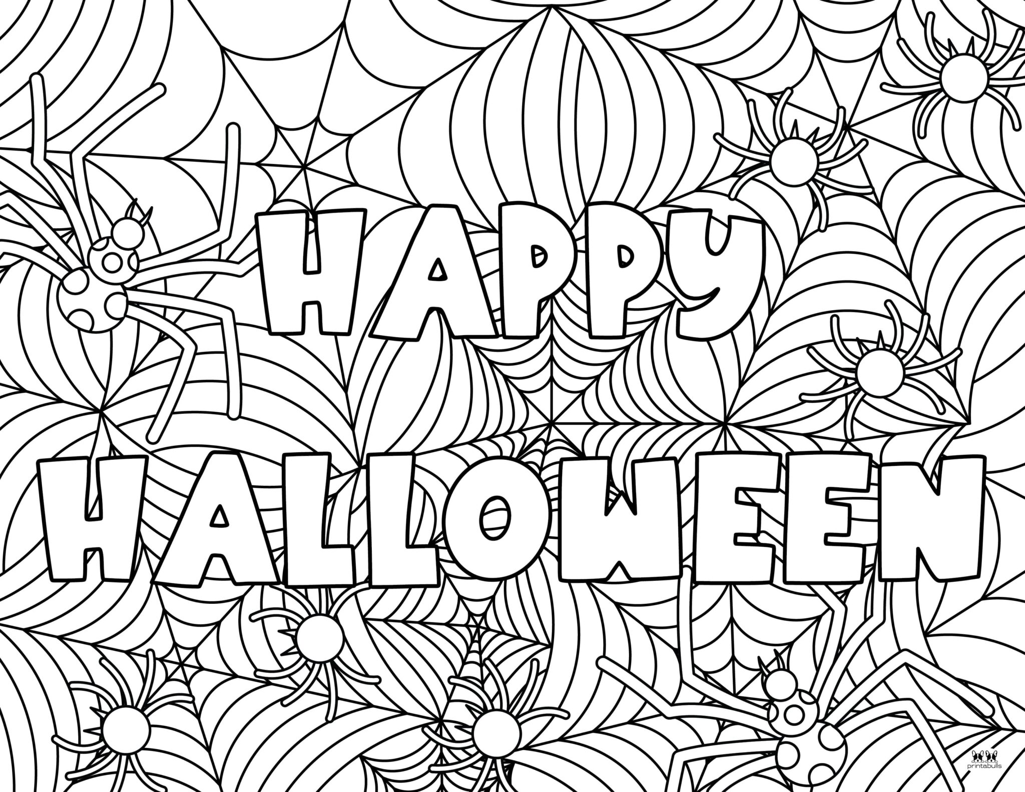 Halloween Spider Coloring Pages Free Pages Printabulls