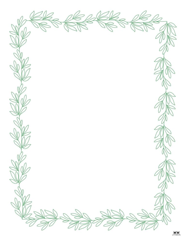 Leaf Borders Free Printable Borders Printabulls