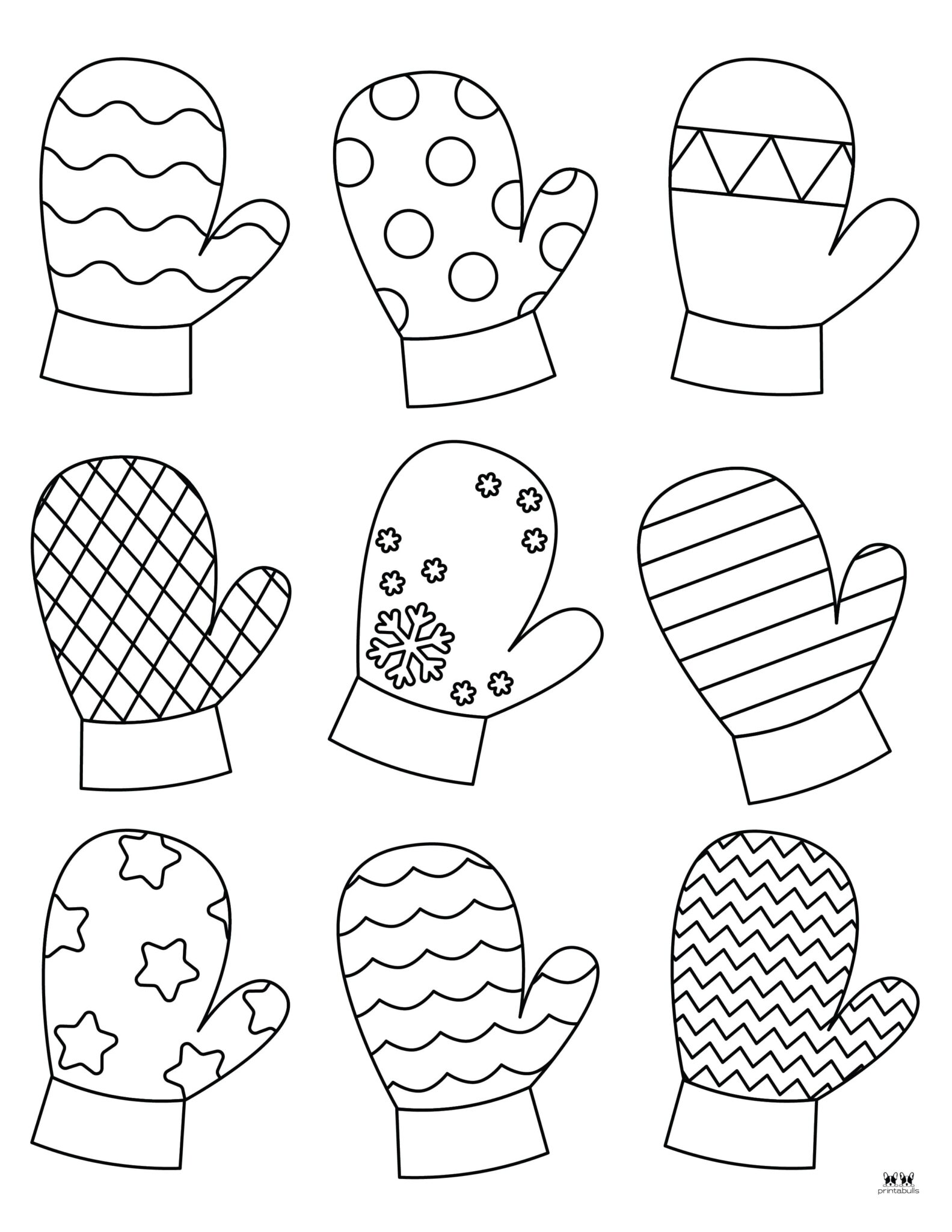 Mitten Coloring Pages Templates 25 Pages Printabulls