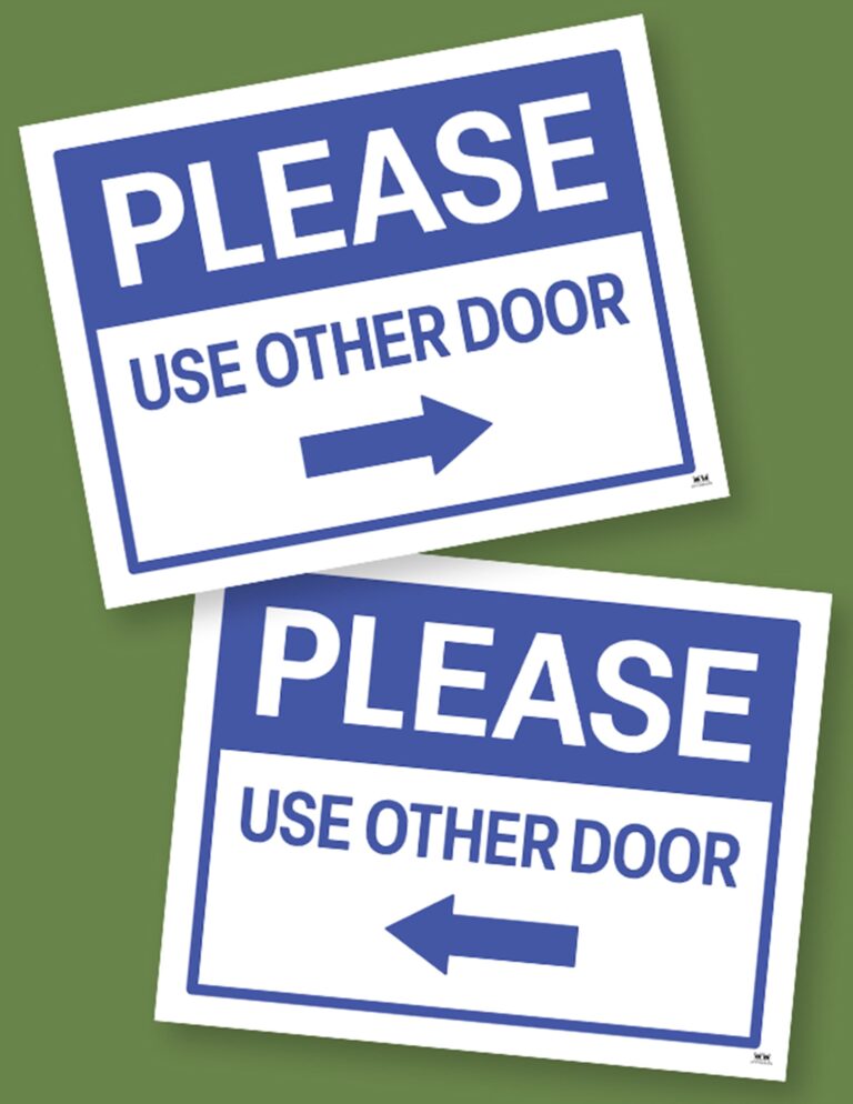 Please Use Other Door Signs Free Signs Printabulls