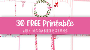 Valentine S Day Borders Frames Pages Printabulls