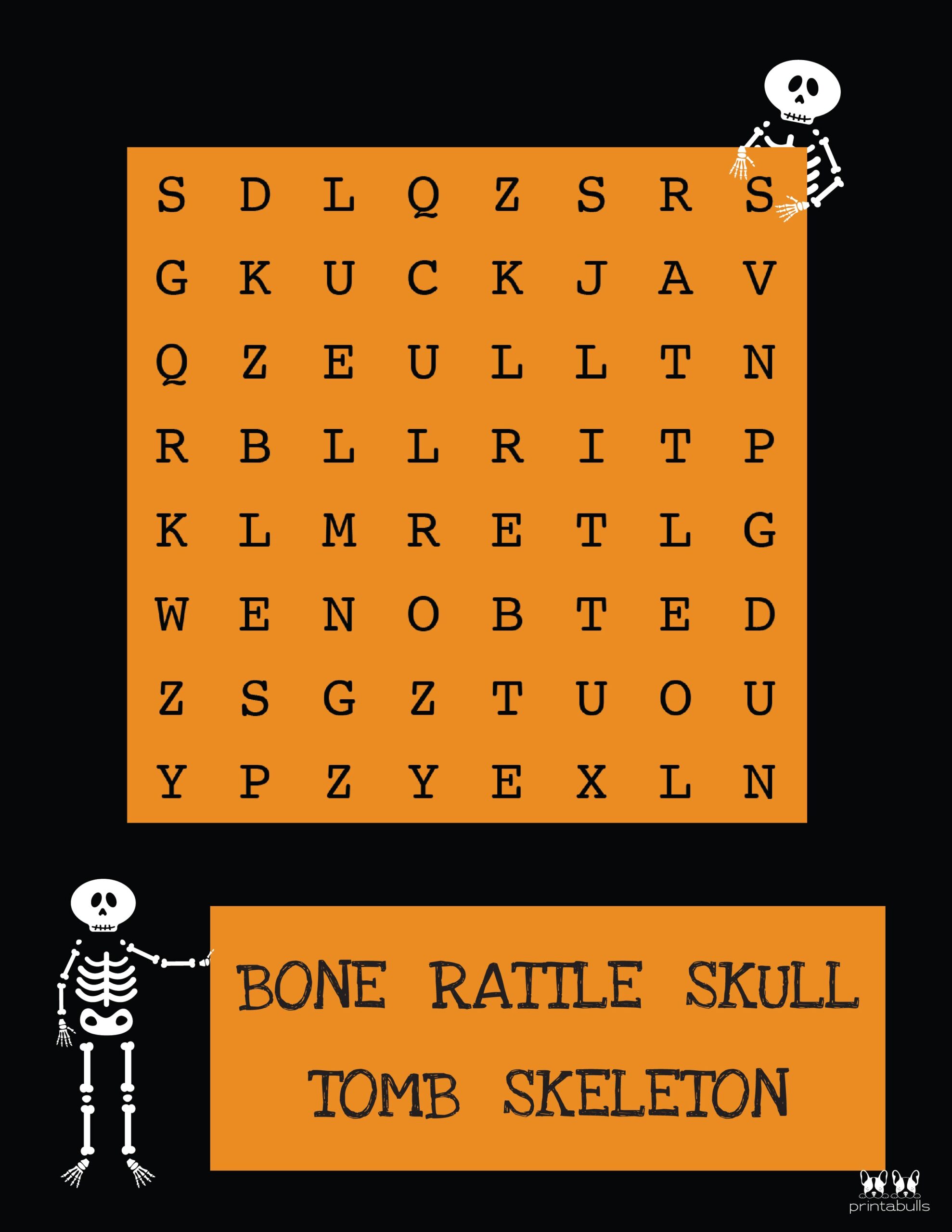 Free Printable Halloween Word Searches Printabulls