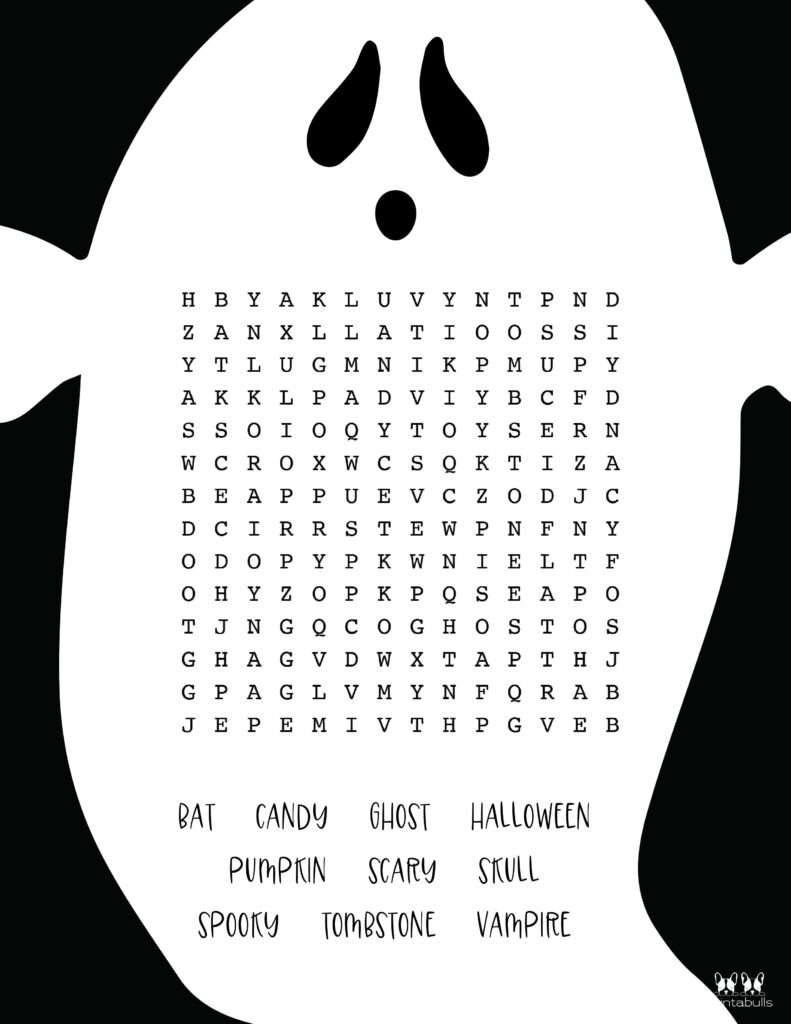 Free Printable Halloween Word Searches Printabulls