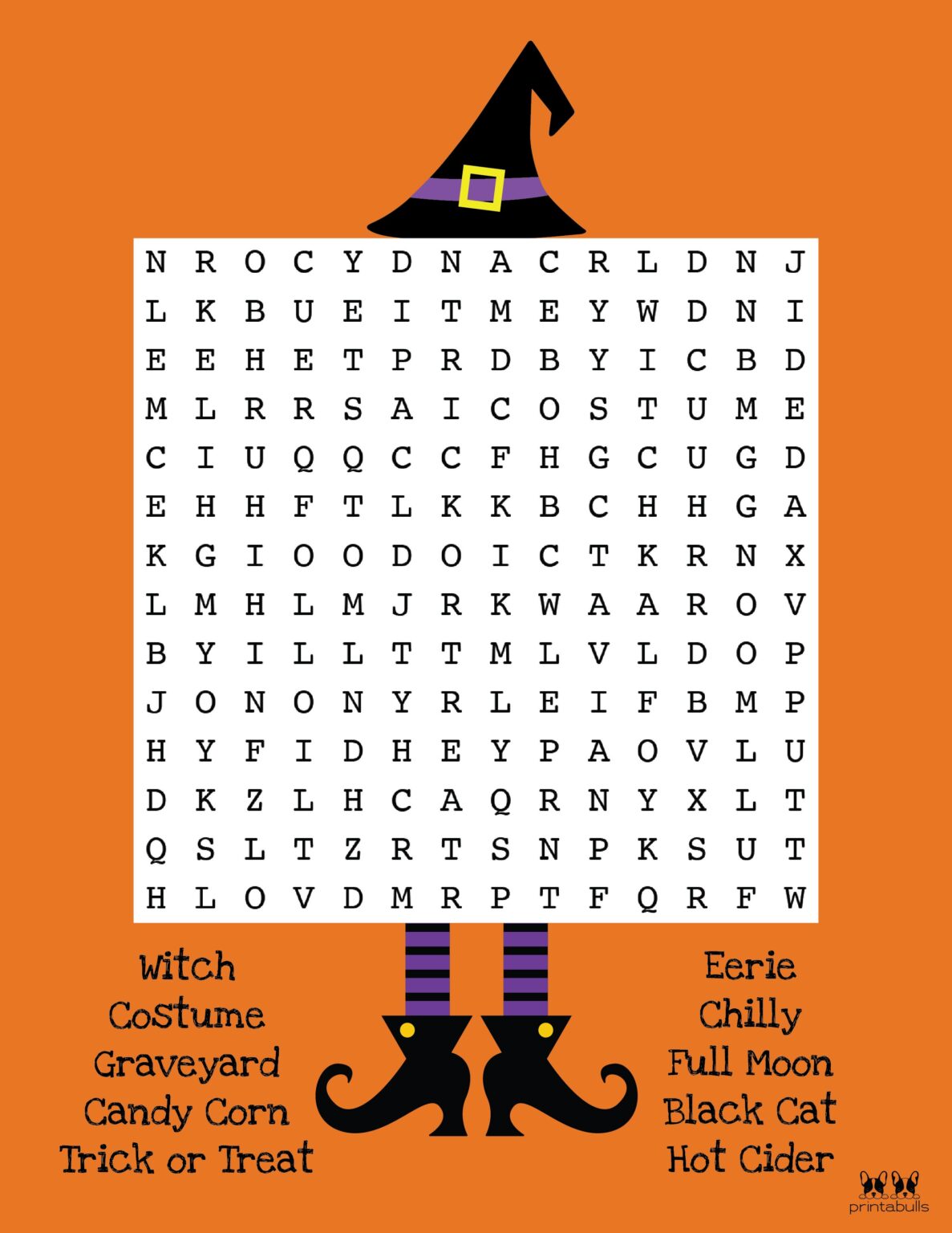 Free Printable Halloween Word Searches Printabulls