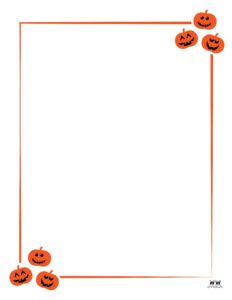 Free Halloween Borders & Frames | Printabulls