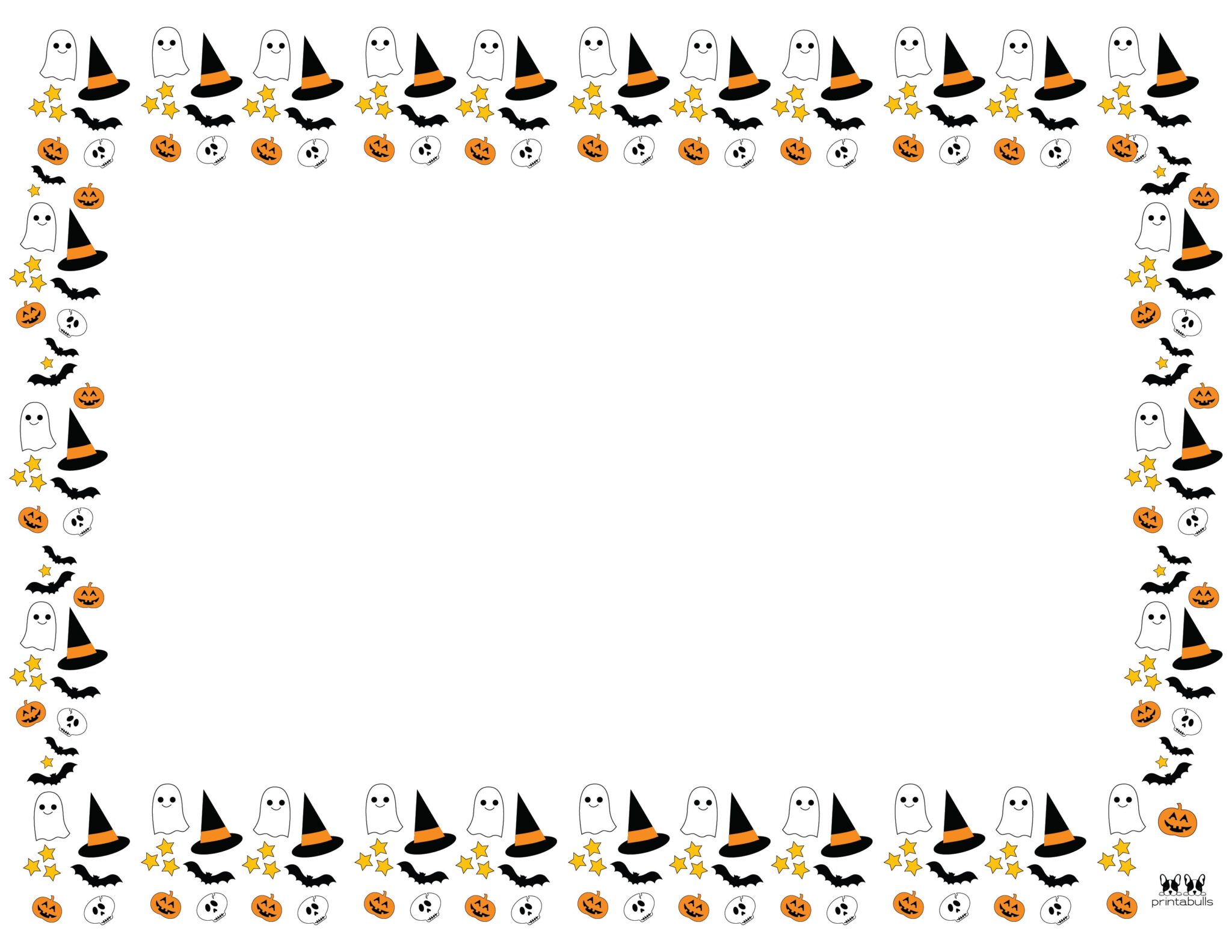 Free Halloween Borders & Frames | Printabulls