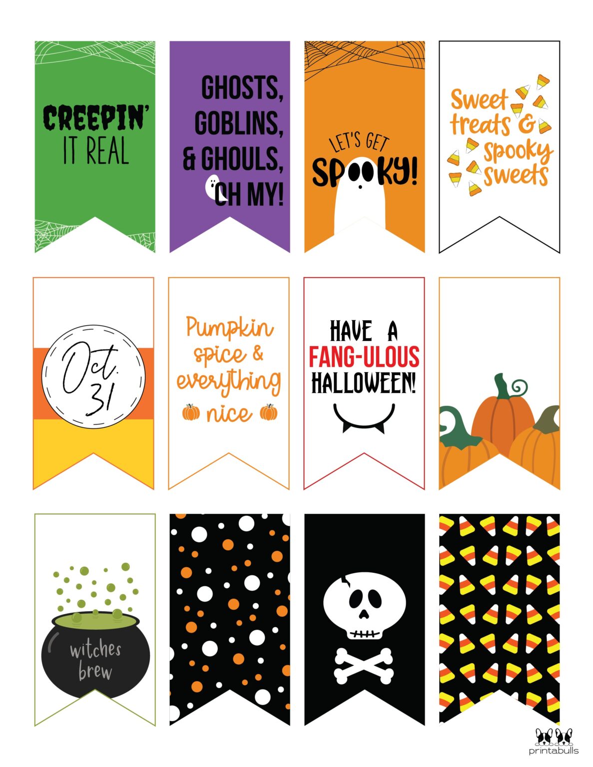 60 Free Printable Halloween Tags | Printabulls