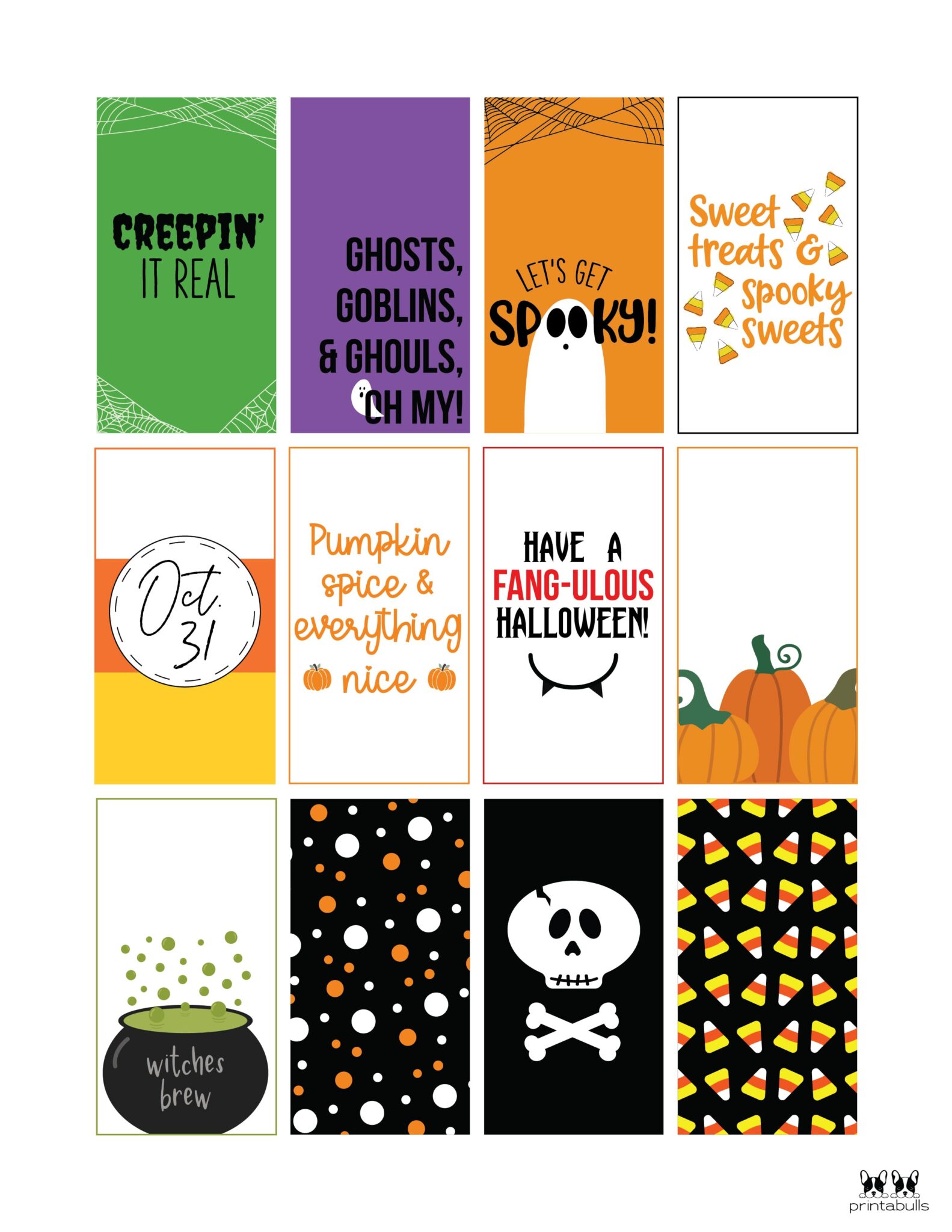 60 Free Printable Halloween Tags | Printabulls