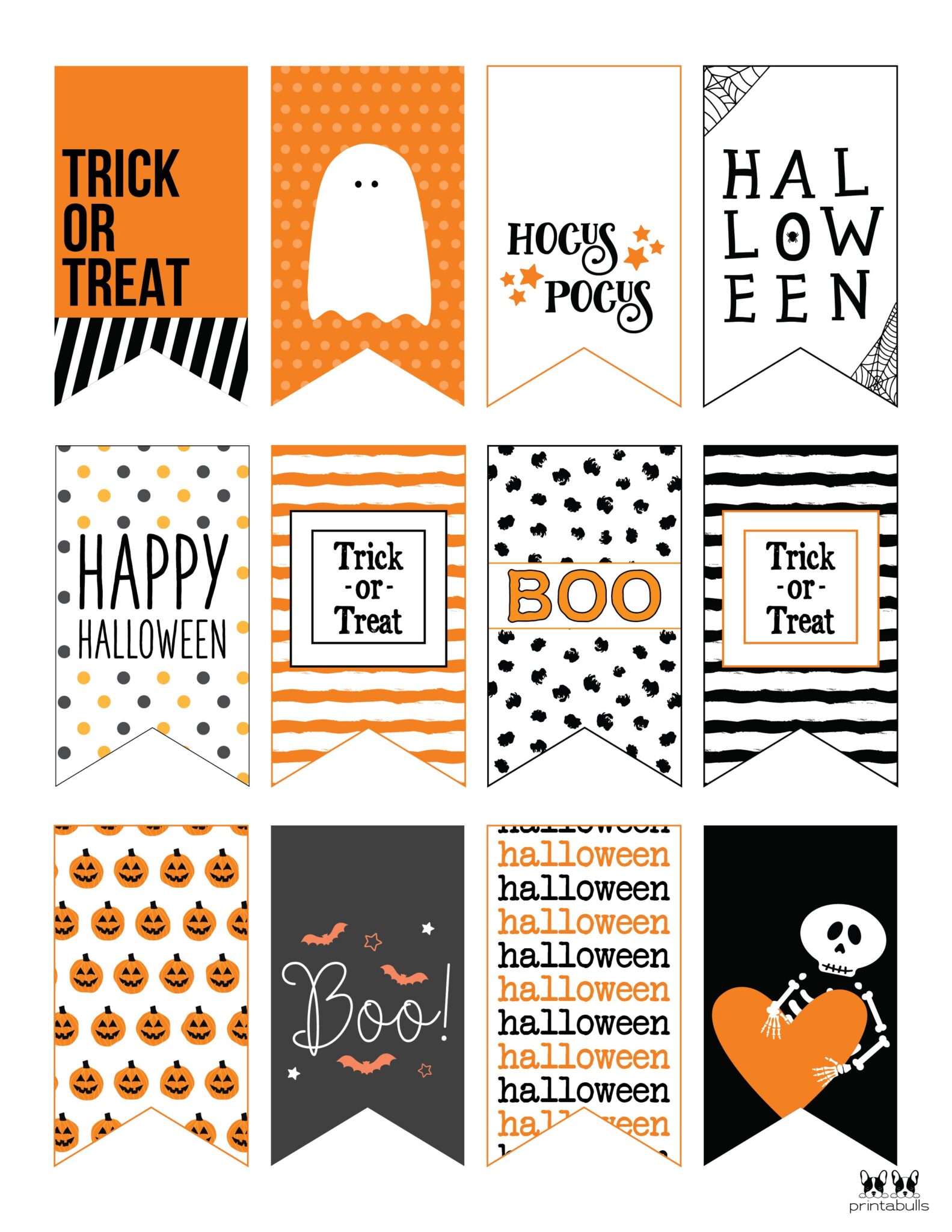 60 Free Printable Halloween Tags | Printabulls