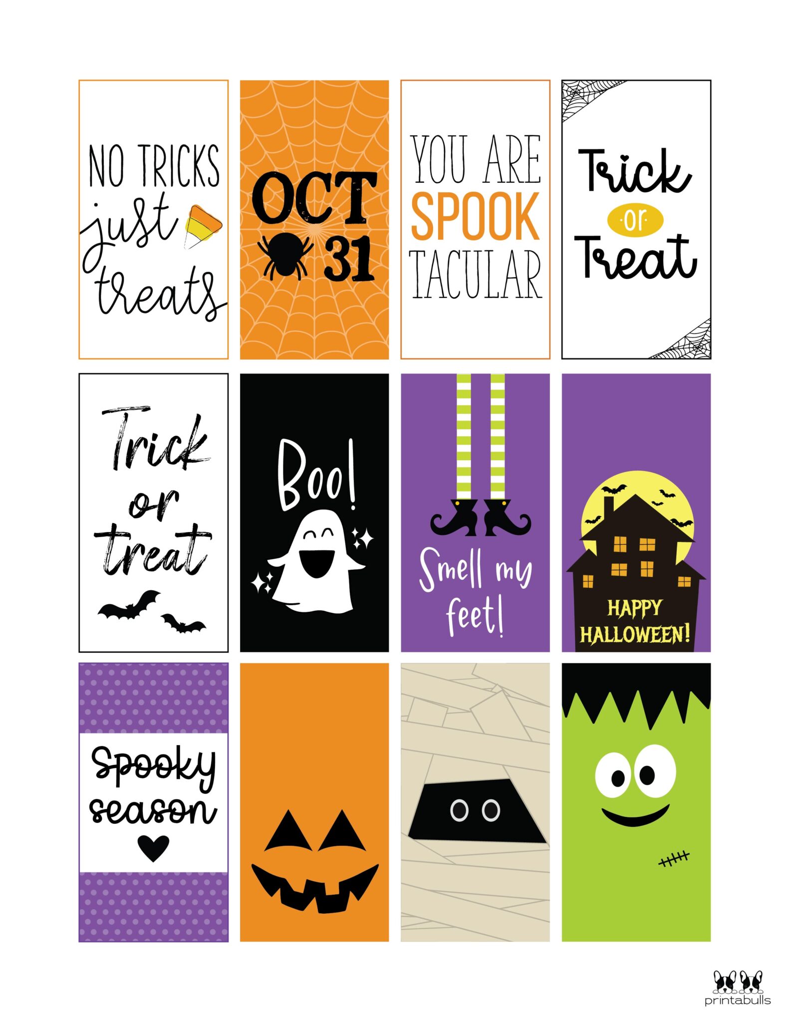 60 Free Printable Halloween Tags | Printabulls