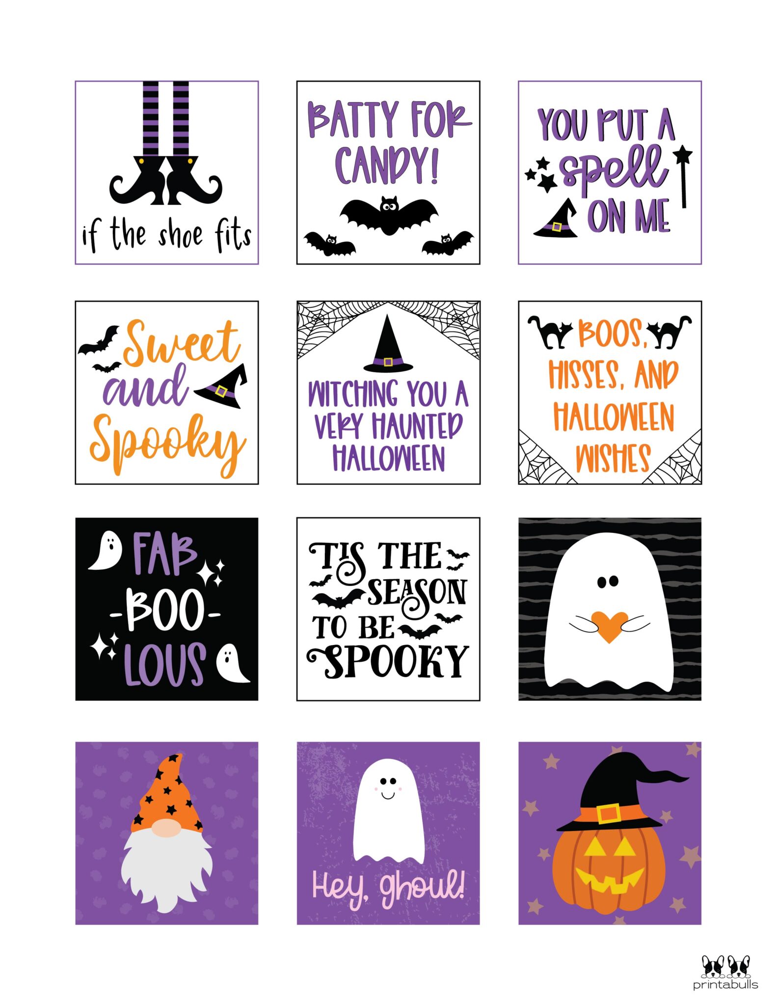 60 Free Printable Halloween Tags Printabulls
