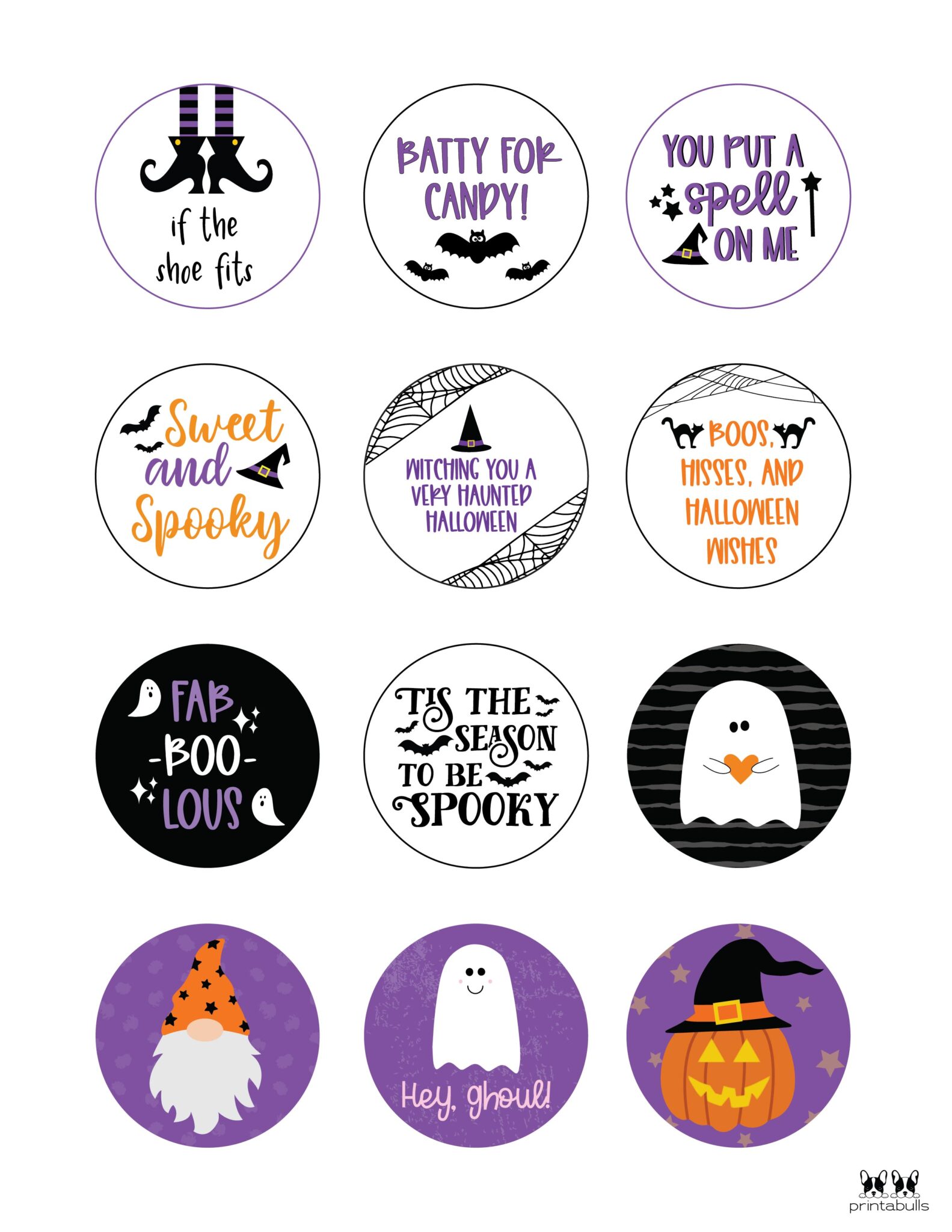 60 Free Printable Halloween Tags Printabulls