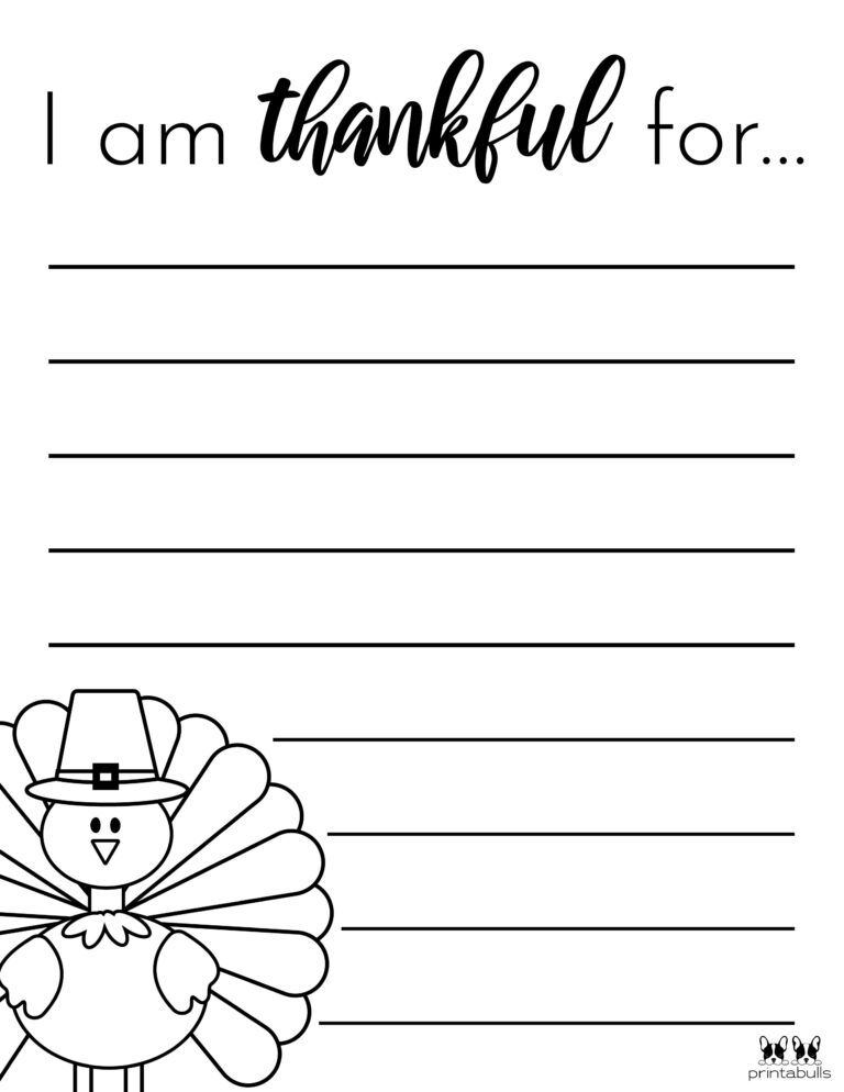 I Am Thankful Printable Printable Word Searches