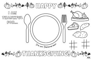 Printable Thanksgiving Placemats | Printabulls