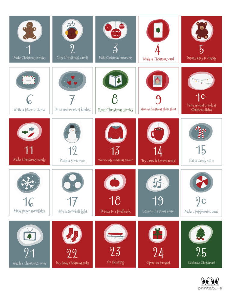 Christmas Numbers | Printabulls