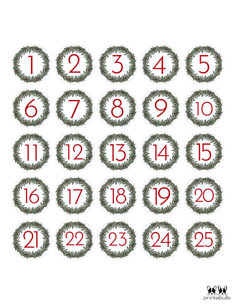 Christmas Numbers Printable