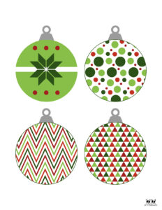 Printable Christmas Ornaments | Printabulls