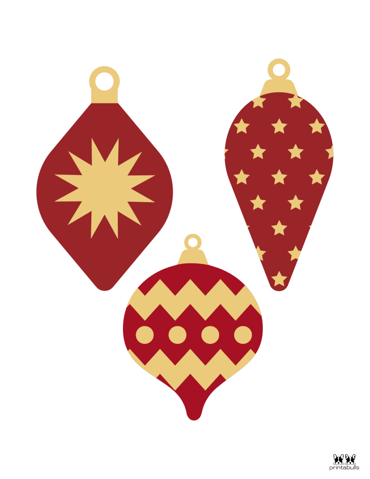 Printable Christmas Ornaments | Printabulls