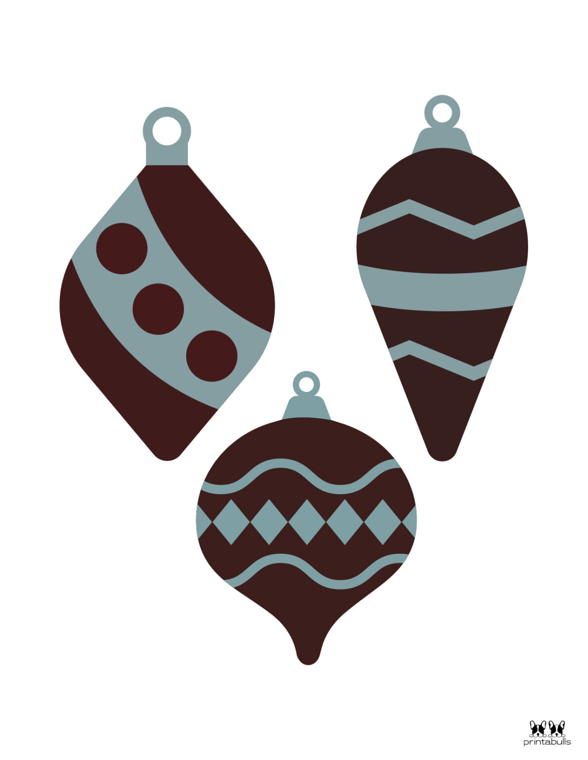 Printable Christmas Ornaments | Printabulls