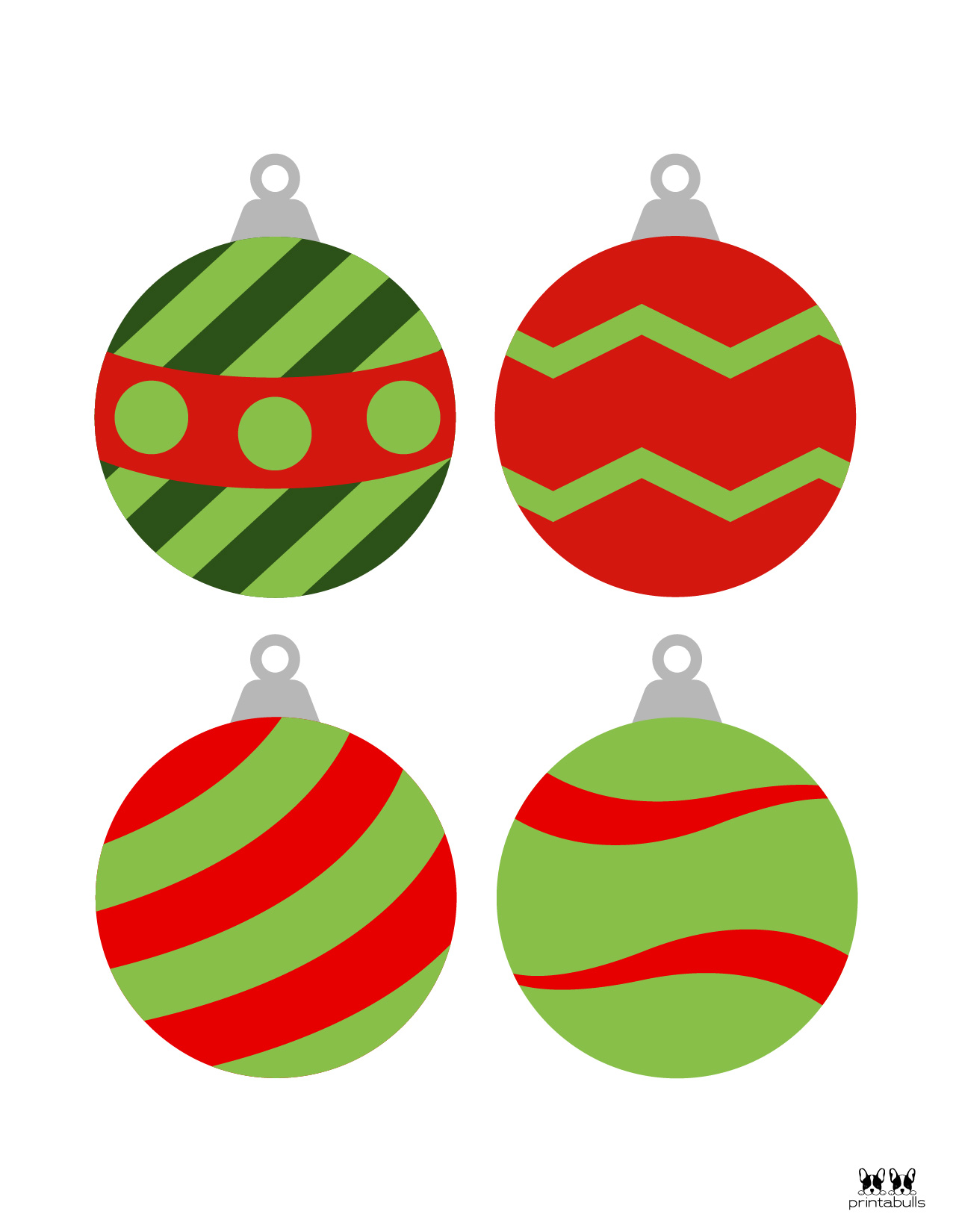 Free Christmas Ornament Printables Hang The Paper Ornament On A Real ...