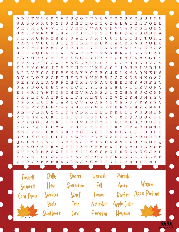 Printable Thanksgiving Word Search-Very Hard 5