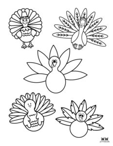 Turkey Coloring Pages | Printabulls