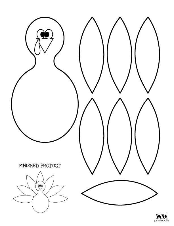 Free Printable Turkey Template For Kids