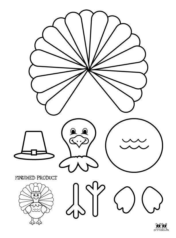 Turkey Template Free Printable Be Sure To Also Print The Template With