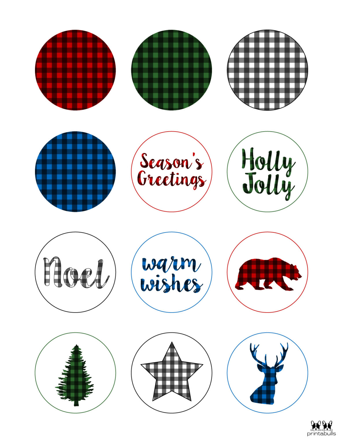 Free Printable Christmas Gift Tags | Printabulls