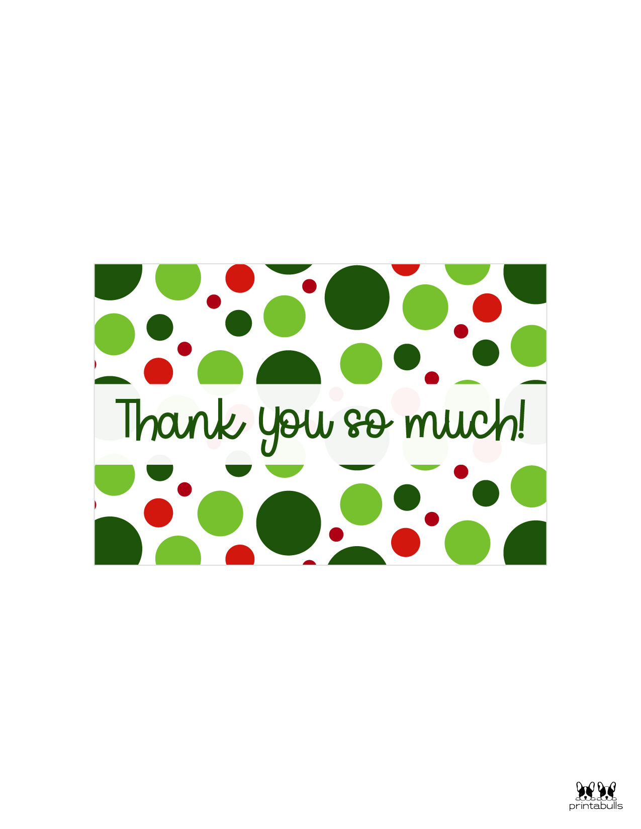 Christmas Thank You Cards 25 Free Printable Cards Printabulls