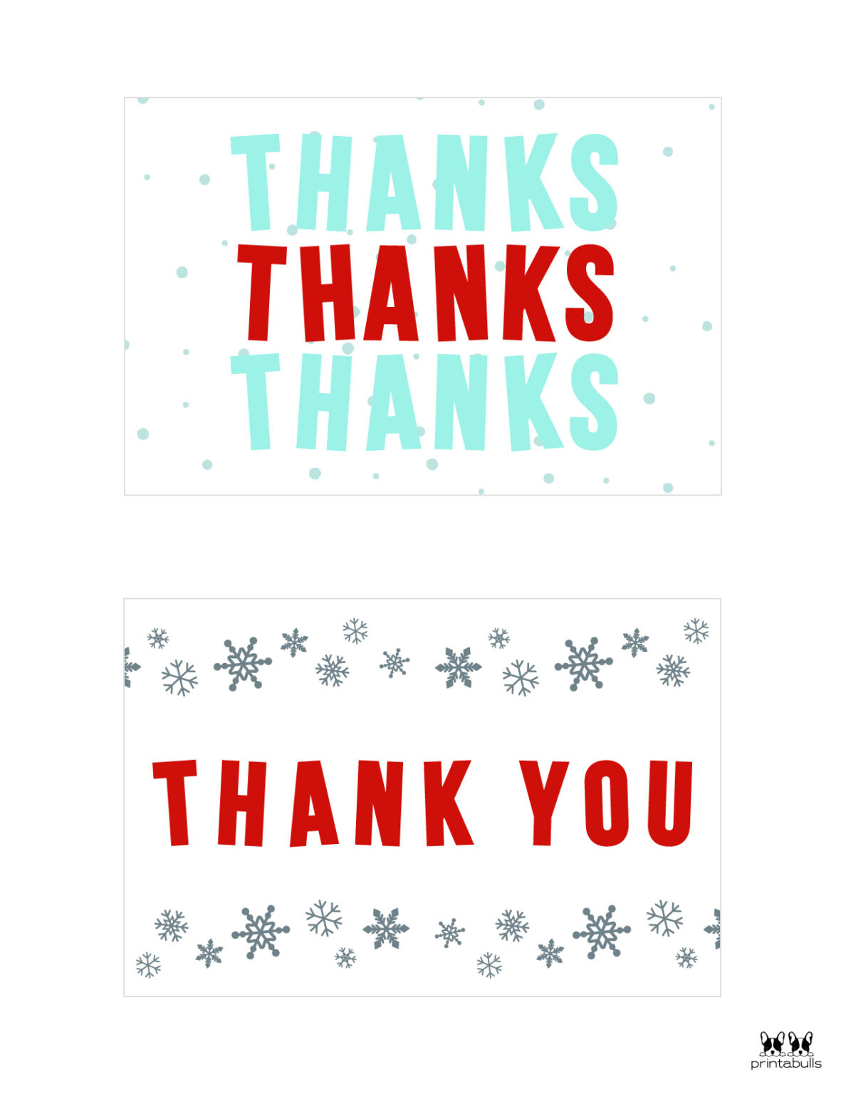 Christmas Thank You Cards 25 Free Printable Cards Printabulls