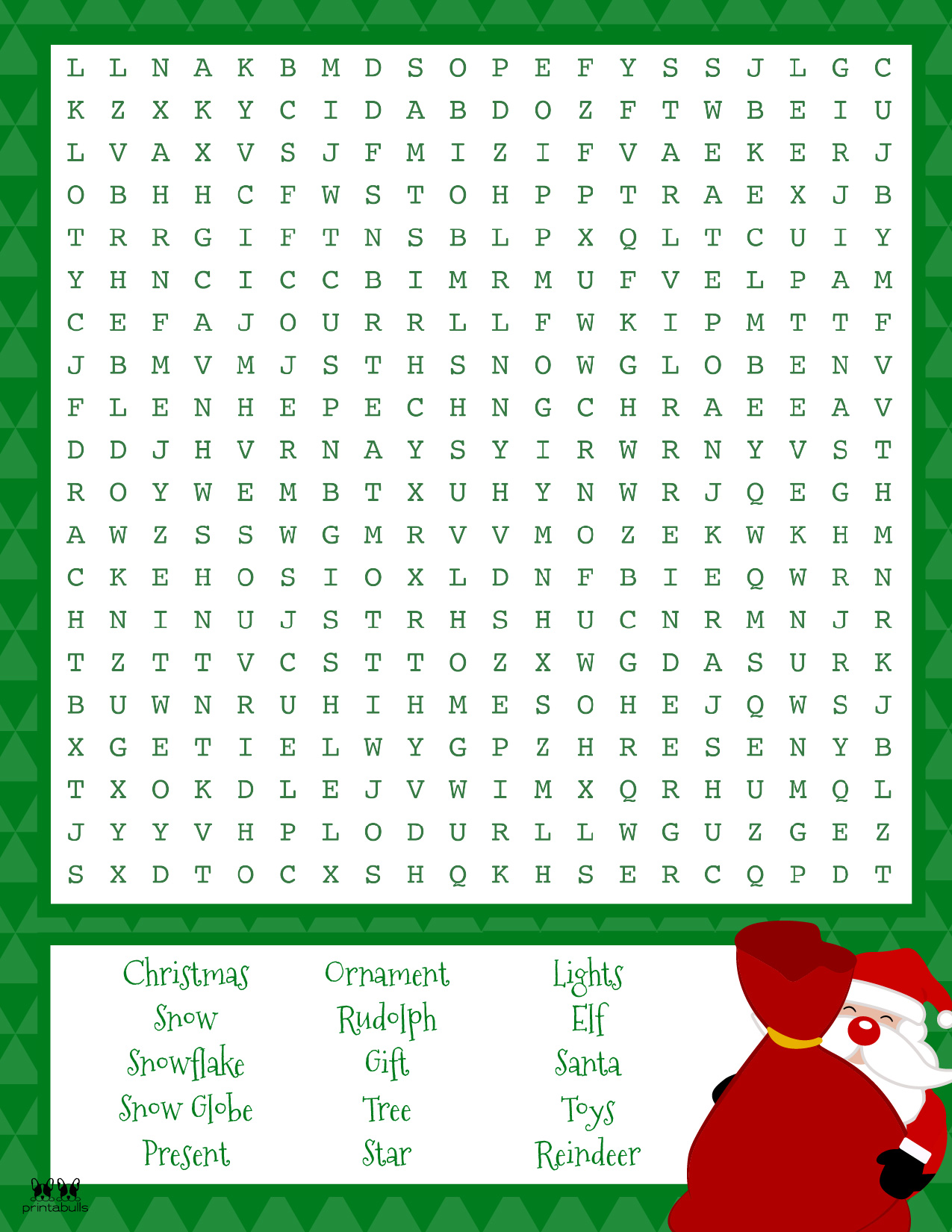 Christmas Word Searches 25 Free Printables Printabulls