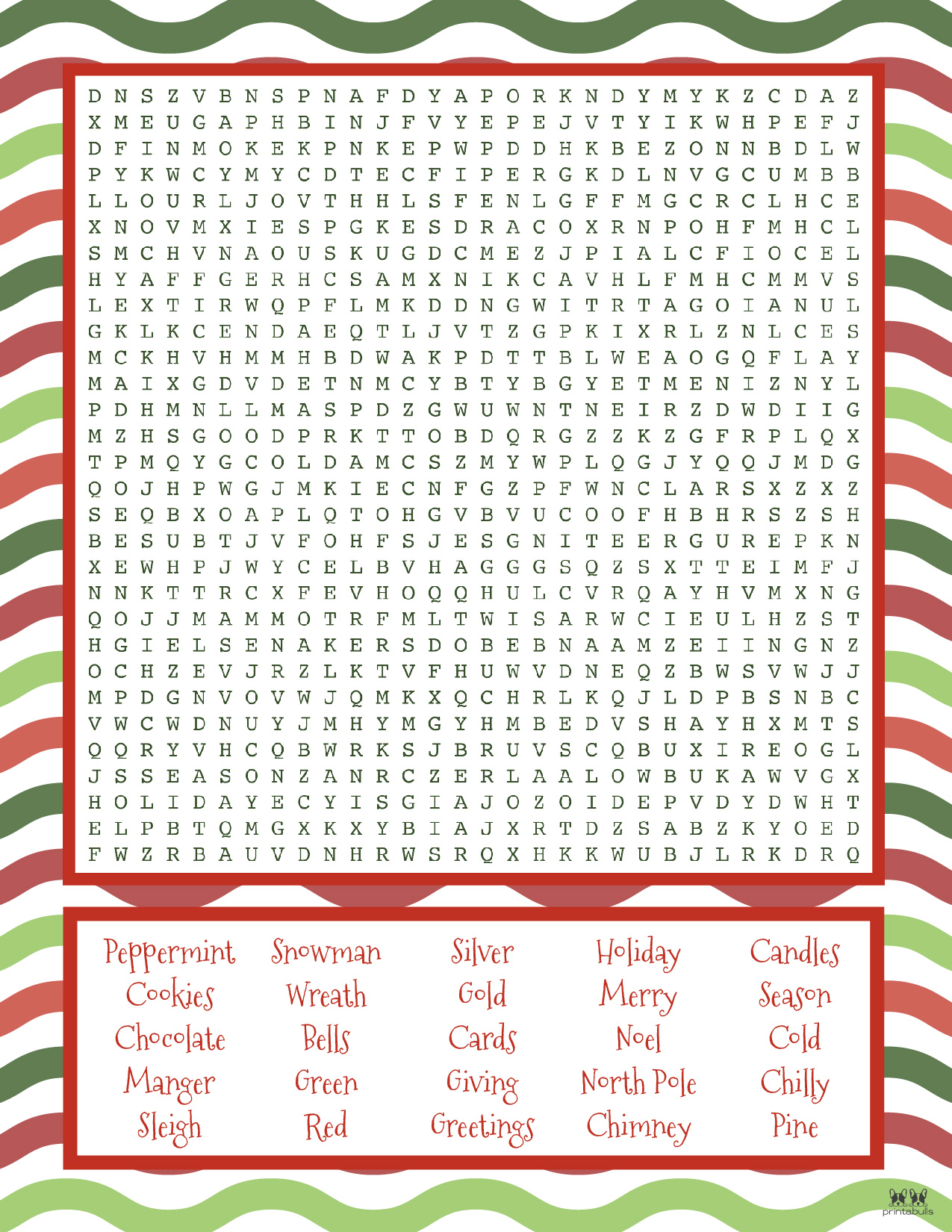 5 Best Hard Christmas Word Search Printable Printable vrogue co
