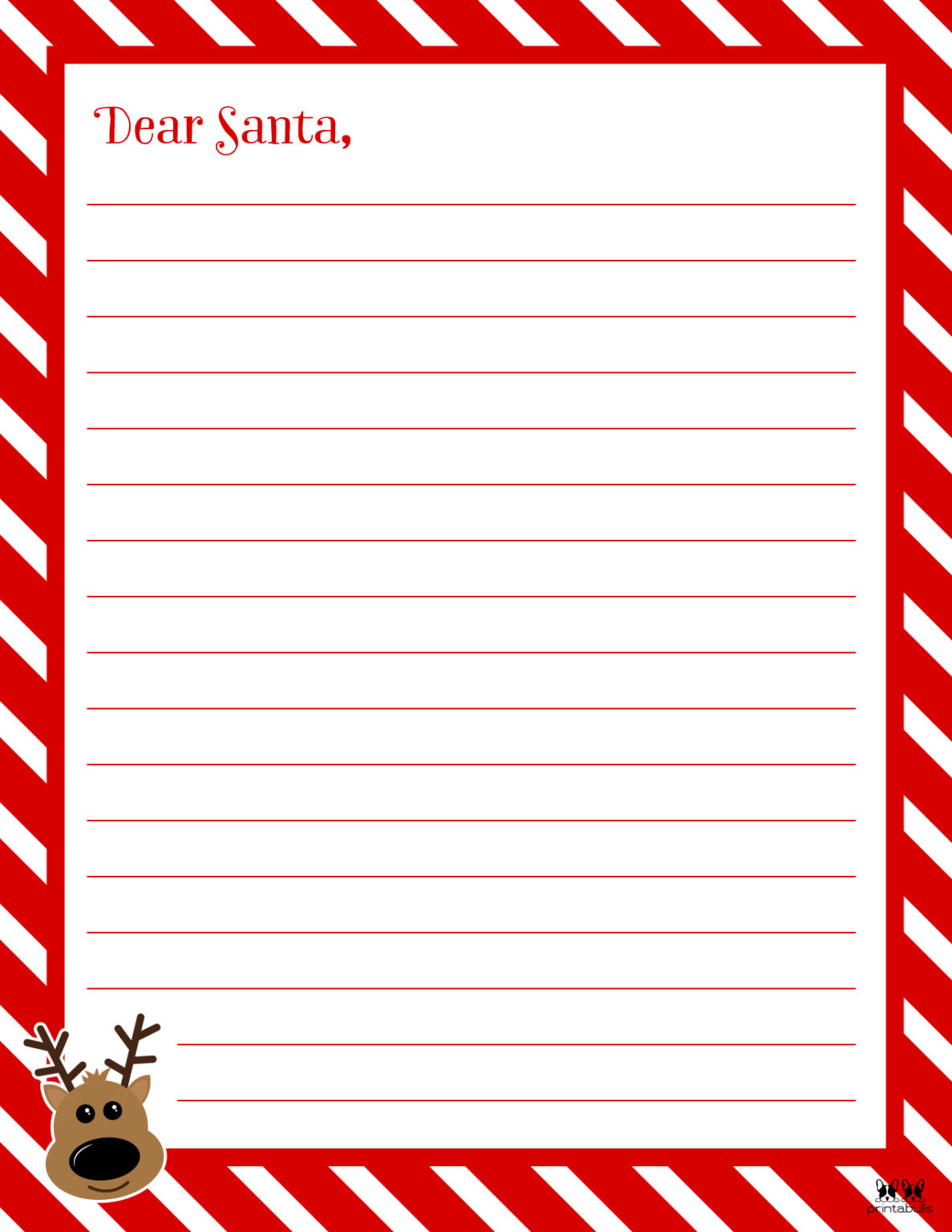 Dear Santa Letter Printables - Free 