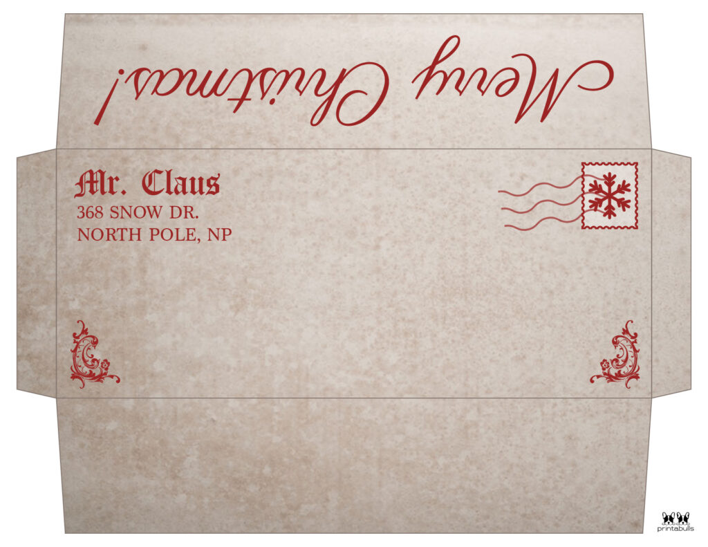 Santa Envelopes Free Printables Printabulls