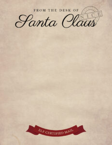 Printable Santa Letterhead Templates - 12 FREE Printables | Printabulls