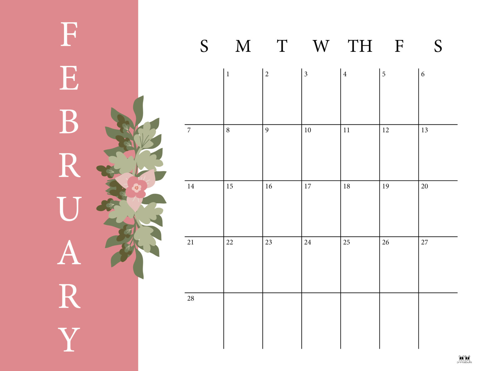 February 2021 Calendars Free Printables Printabulls