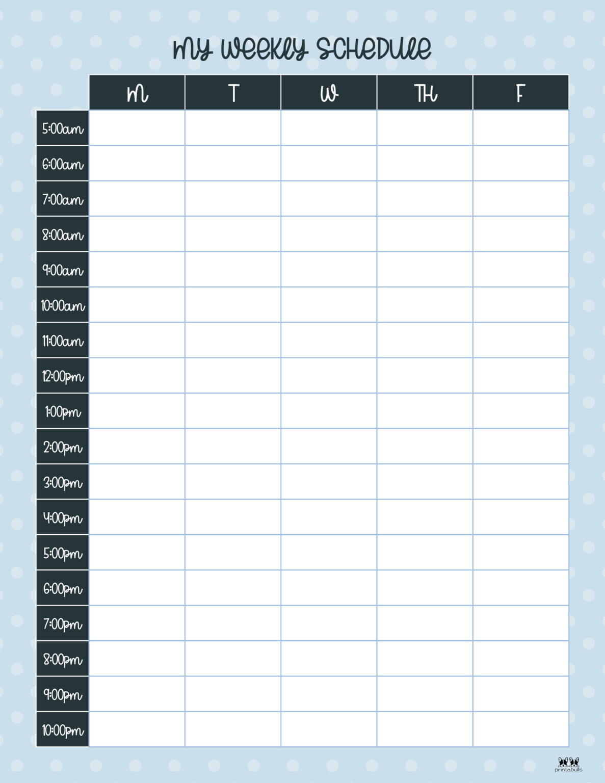 Hourly Planners - 20 FREE Printables | Printabulls