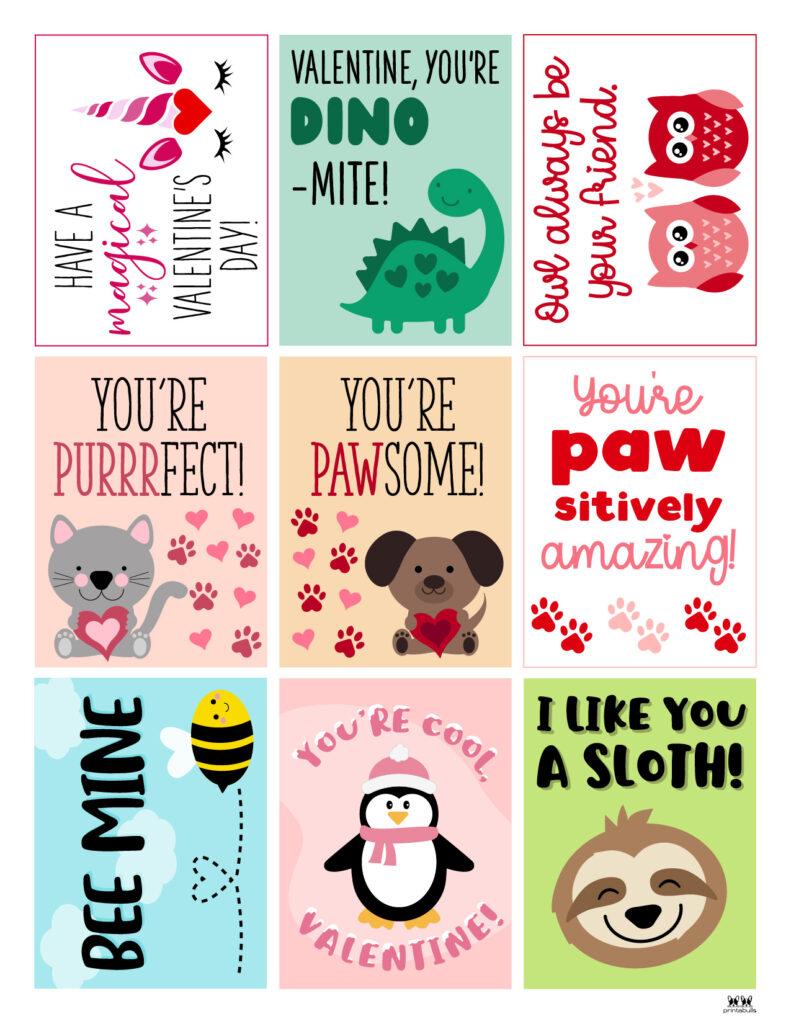 Printable Valentine #39 s Day Cards 100 Free Printables Printabulls