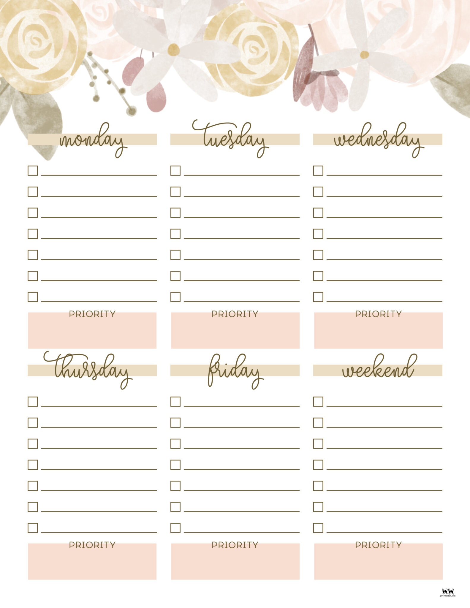 Weekly To Do List Template Jotform Tables Vrogue