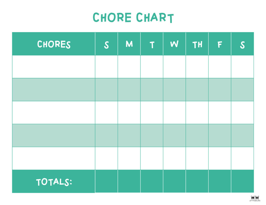 Printable Toddler Chore Chart-12