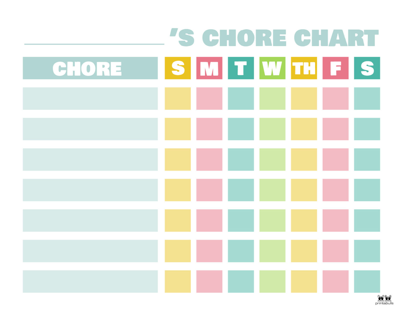 Toddler Chore Charts - Free Printables | Printabulls
