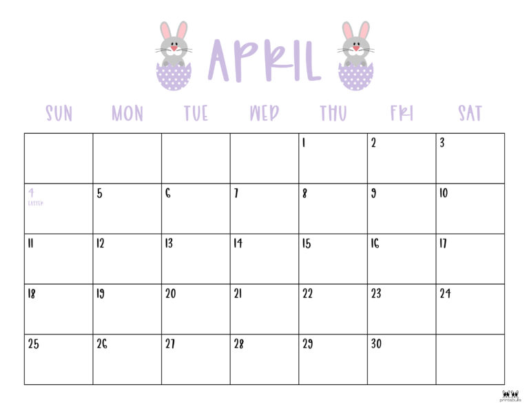 April 2021 Calendars - Free Printables | Printabulls