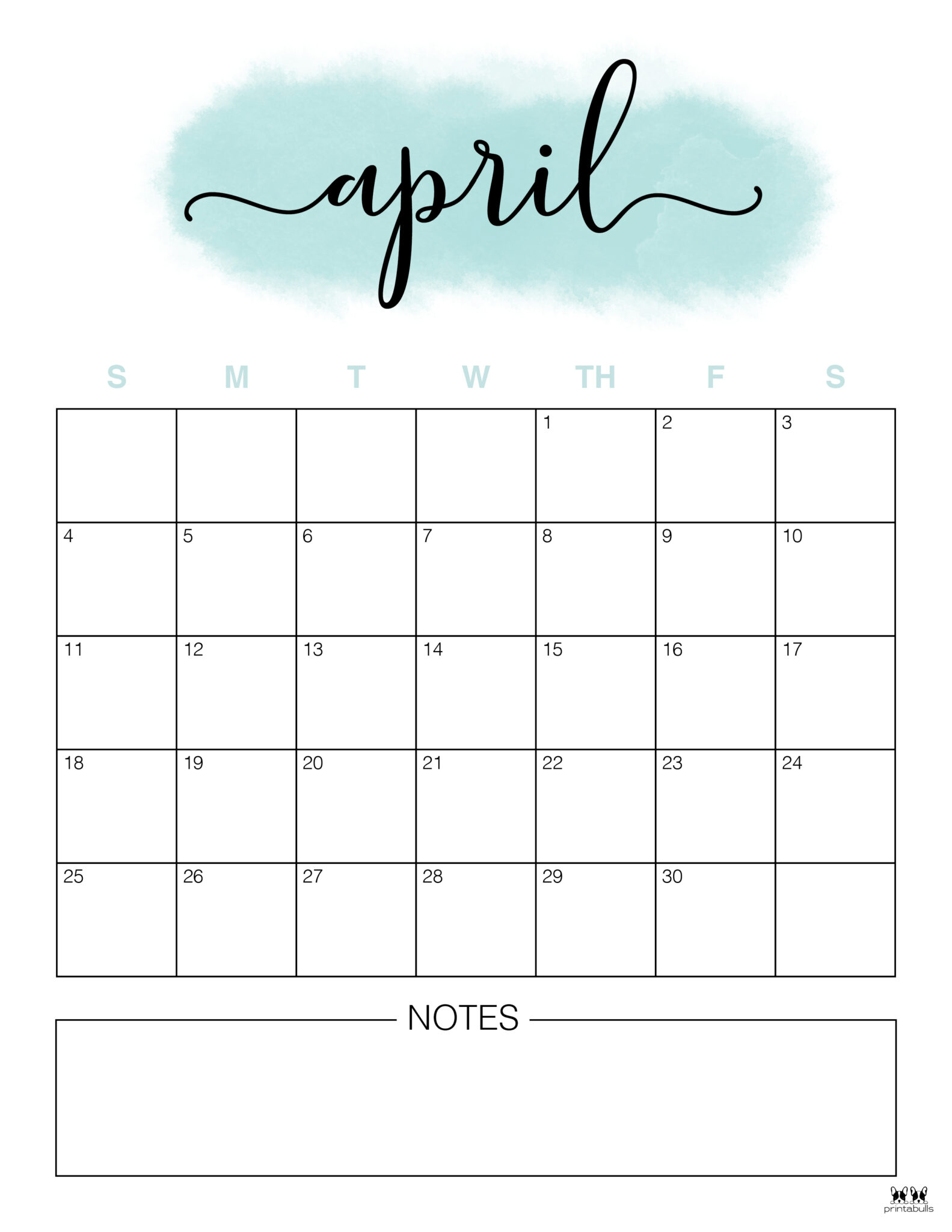 April 2021 Calendars - Free Printables | Printabulls