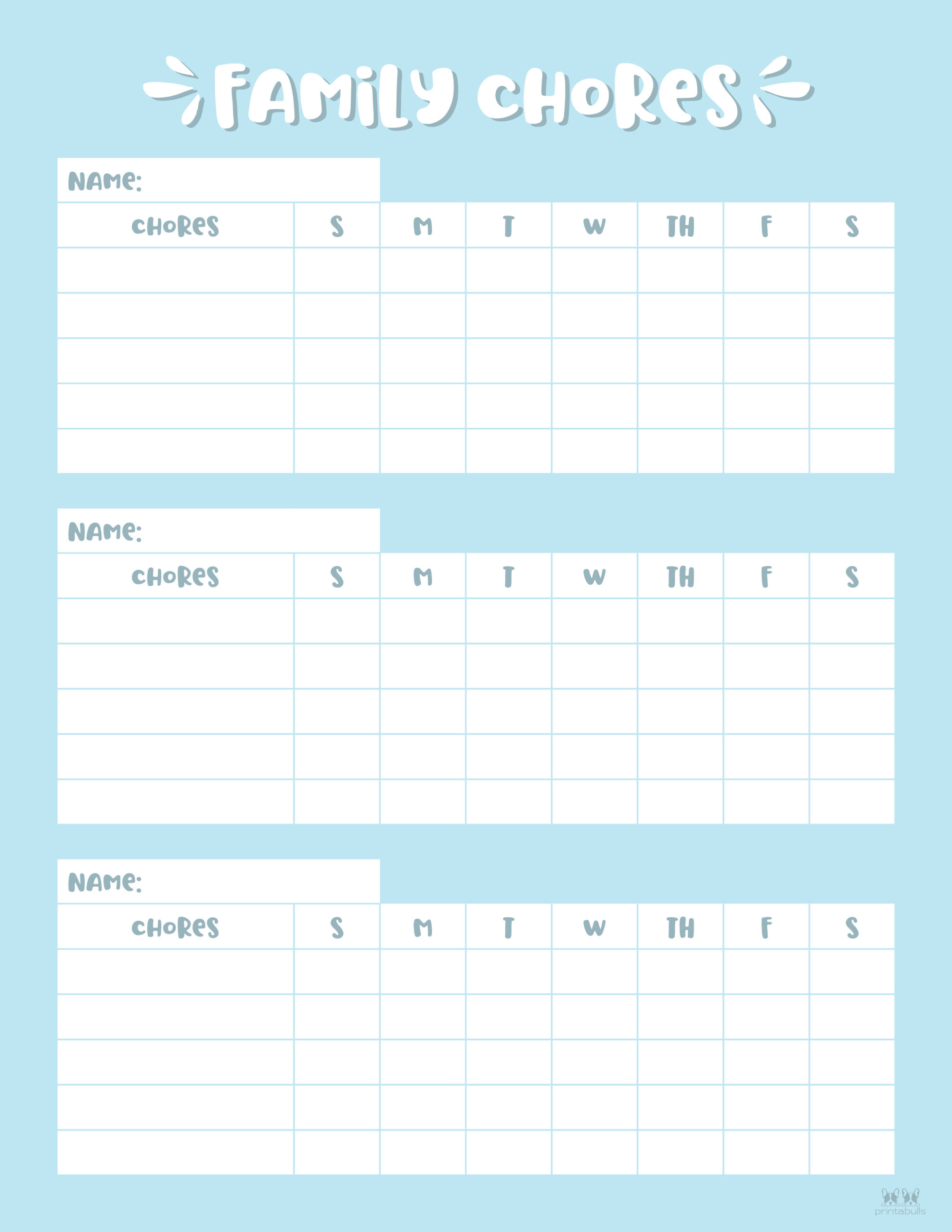 Chore Charts For Multiple Children New Printable Chore Chart For