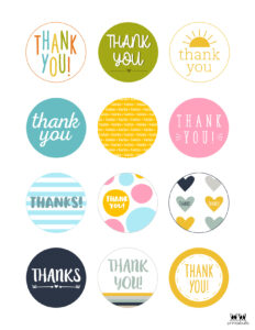 Free Printable Thank You Tags - 300 Tags | Printabulls